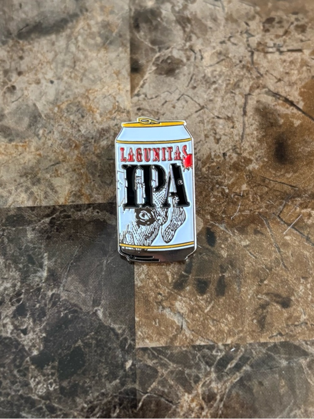 Lagunitas IPA Beer Can Enamel Pin Collectible Barware Breweriana Novelty New